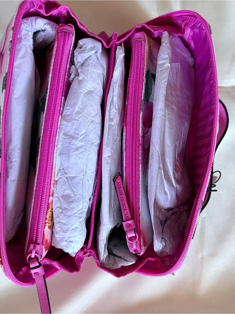 Victoria's Secret Pink Floral Cosmetic Train Case